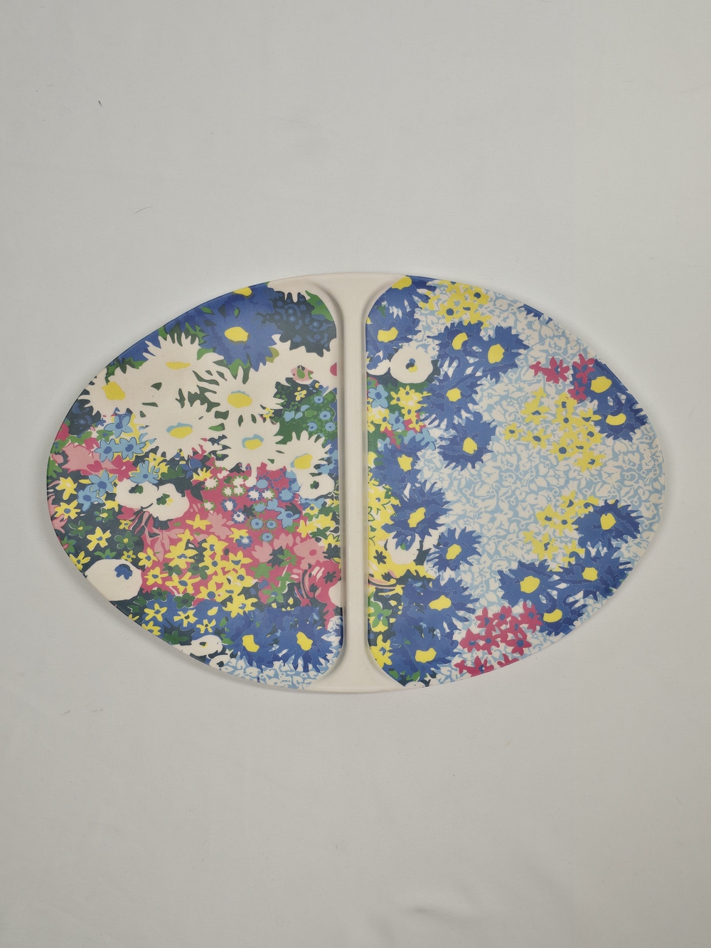 Anthropologie Sarah Campbell Floral Melamine Divided Serving Platter